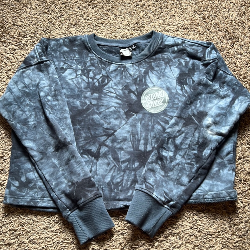 santa cruz cropped crew neck